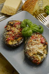 Melanzane ripiene Patlıcan dolması Stuffed aubergines