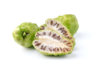 Fototapeta na wymiar Exotic Fruit - Noni on white