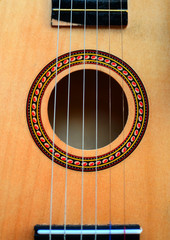 Obraz premium Classic guitar closeup