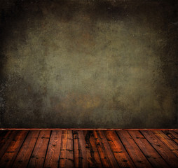 Empty old grunge room