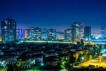 Fototapeta na wymiar Beautiful city at night