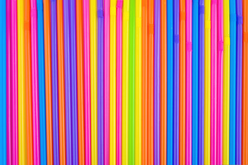 Drinking straws as colorful background.
