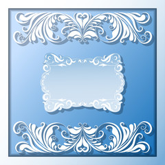 Vector paper frame and borders