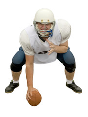 Fototapeta premium The Russian fellows play American football