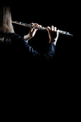 Flute music player flutist © Alenavlad