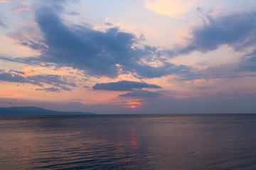 sea ​​sky sunset sunrise