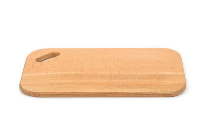 Wooden shelve isolated on white