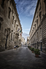 Fototapeta na wymiar Carafa Palace in Lecce