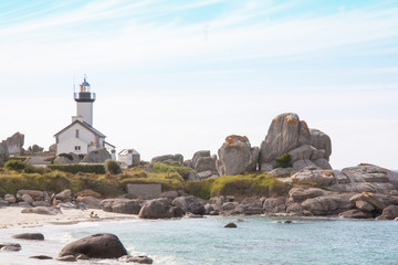 Le phare de Portusval à Brignogan plages, Finistère