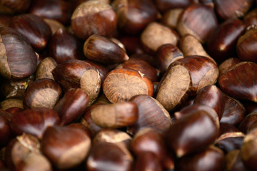 Pile of chestnuts