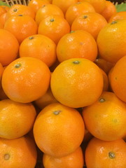 many fresh raw orange