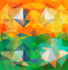 Fototapeta premium Triangle background. Pattern of geometric shapes