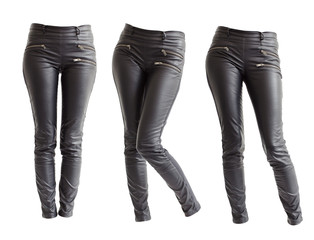 Black leather pants