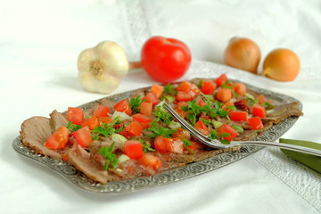 Rindfleisch kalt Vinaigrette