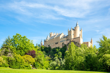 Fototapeta na wymiar Alcazar of Segovia Spain