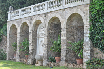 Fototapeta na wymiar Castello del Roccolo in Caraglio