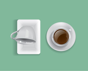 Cup of coffee vector