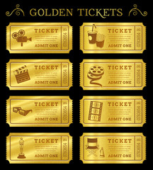 Golden Vector Cinema Tickets