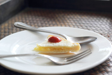 Bread and butter delicious in dish.