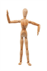 Wood man model