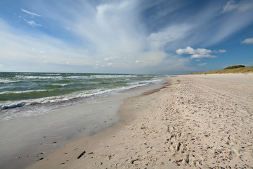 Fototapeta na wymiar Linia brzegowa Morza Bałtyckiego