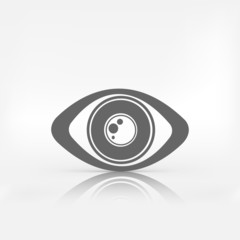 Eye icon, human eye symbol