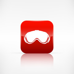 Ski goggles. Vector illustration
