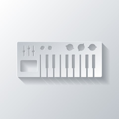digital piano synthesizer icon