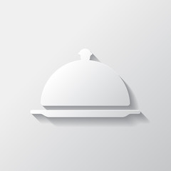 Restaurant cloche icon
