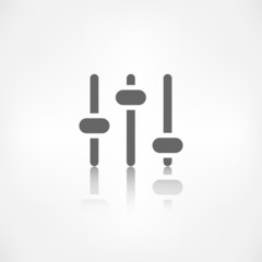 Equalizer icon. Music sound wave symbol