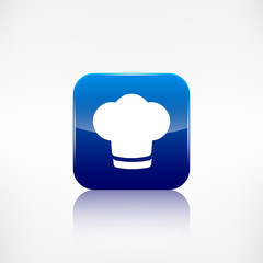Chef cap icon. Cooking cap