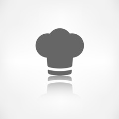 Chef cap icon. Cooking cap