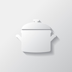 Kitchen pan icon