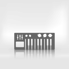digital piano synthesizer icon