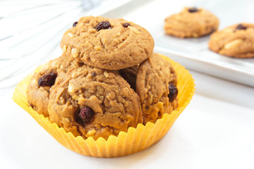 Oatmeal raisin cookies.