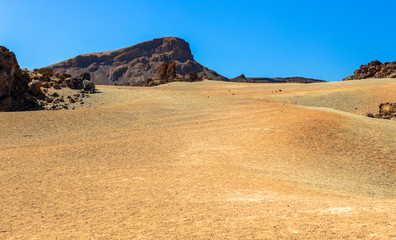 The desert located near the Teide volcano in Tenerife