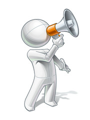 Simple Vector Men - Megaphone