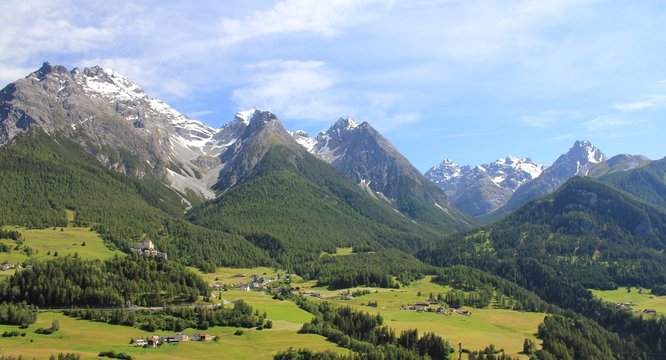 Unterengadin Landschaft