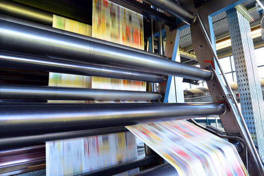 Druckmaschine für Tageszeitung // printing machine