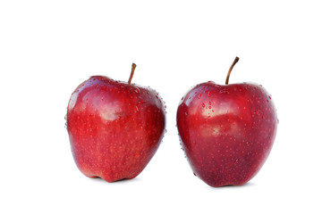 Two red apples