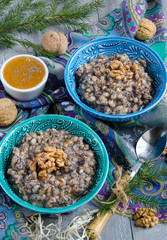 Kutia, traditional Christmas dish in Ukraine