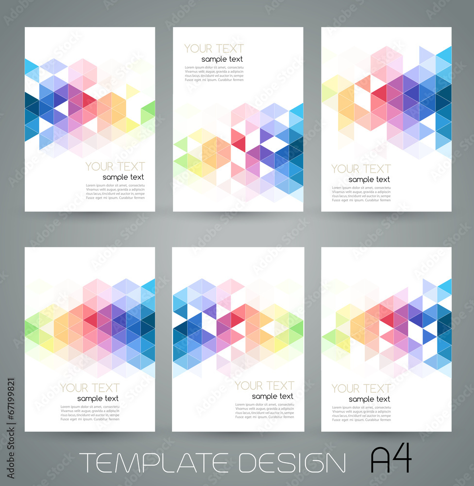 Poster vector abstract geometric banner with triangle