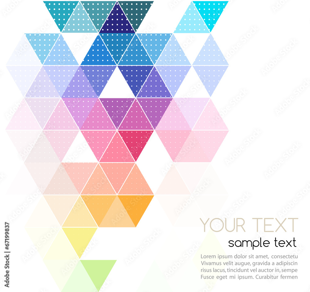 Poster vector abstract geometric banner with triangle
