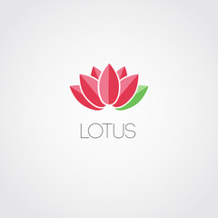 Vector lotus flowers design for spa, resort
