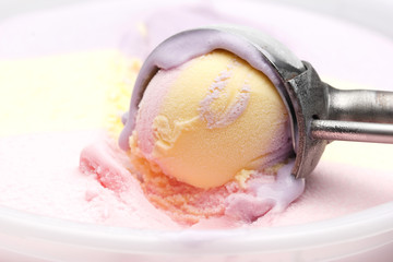 Ice cream Scoop Closeup