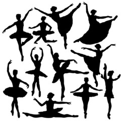 vector ballet silhouette