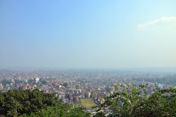 Fototapeta na wymiar View point Cityscape of Kathmandu Nepal