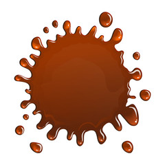 Chocolate blotch, vector illustration