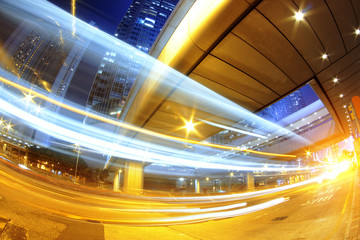 hong kong modern city High speed traffic