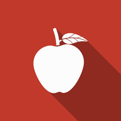 apple icon with long shadow